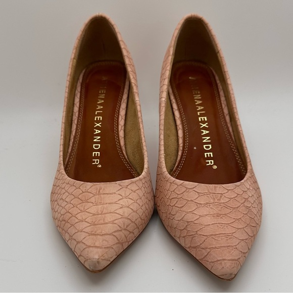 Athena Alexander Blush Pink Textured Heels Size 8 - Picture 4 of 7